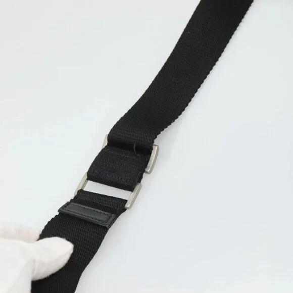 PRADA Shoulder Bag Nylon Black Silver Auth 122318 - Picture 9 of 16